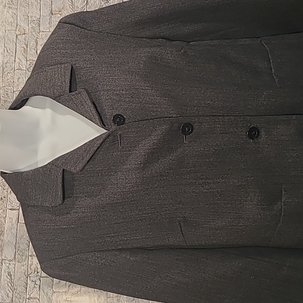 Talbots Gray Wool Blazer Jacket - image 2